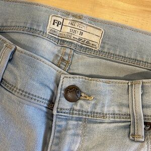 Free People super soft sky blue jeans.